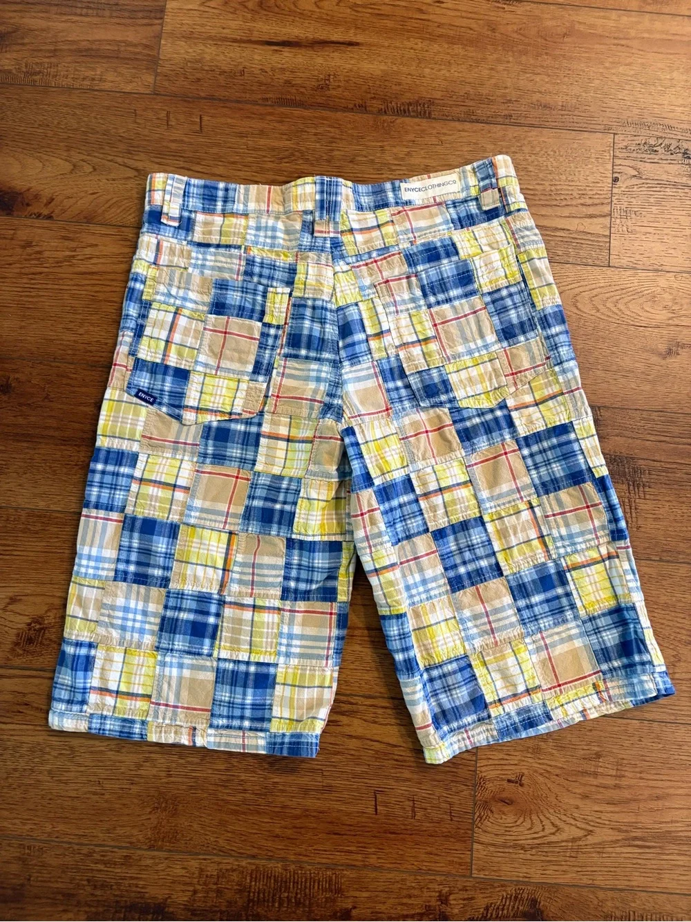 Y2K ENYCE Patchwork Shorts – Size 36 Men